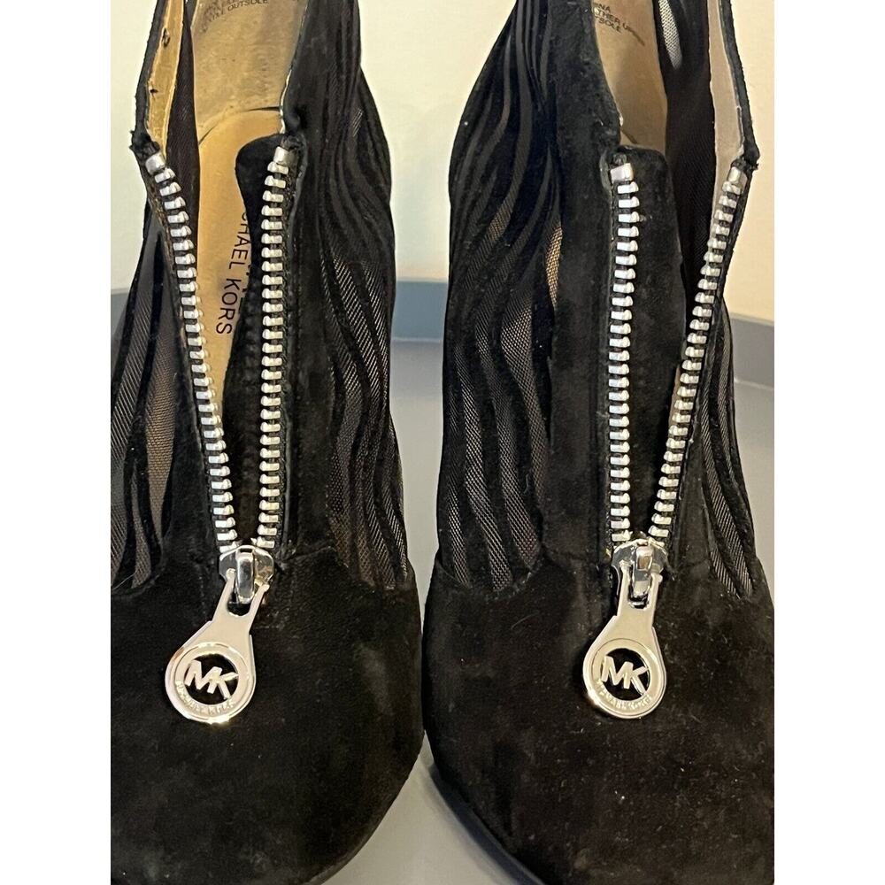 Michael Kors Women's Black Fulton Bootie Mesh&Suede Stiletto Heels Size 7M - Picture 11 of 11